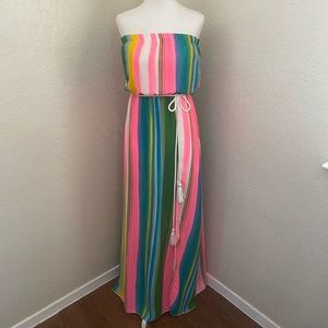 KINDLE Striped Maxi Dress